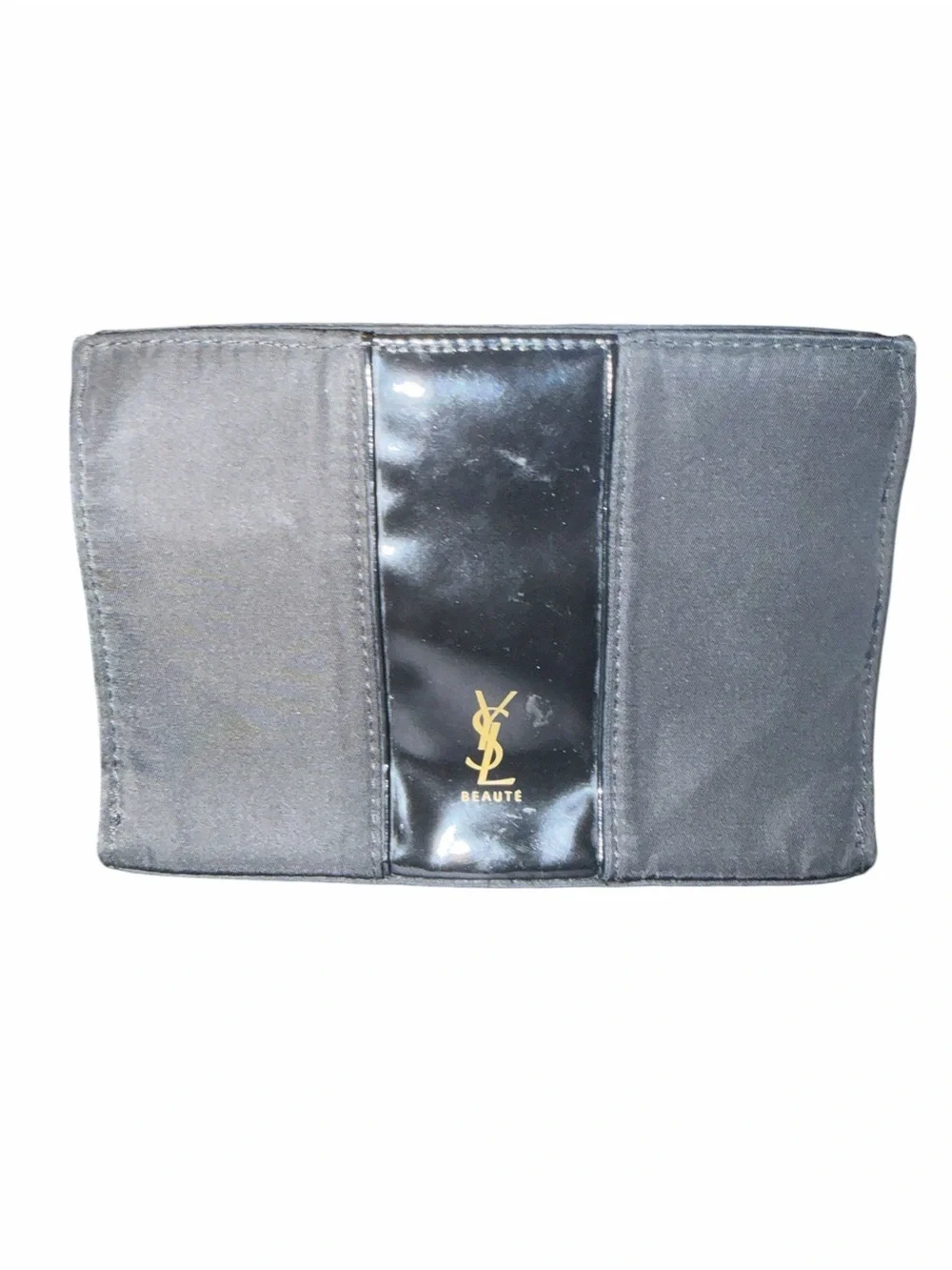 Yves Saint Laurent Black and Gold Card Holder Pouch
